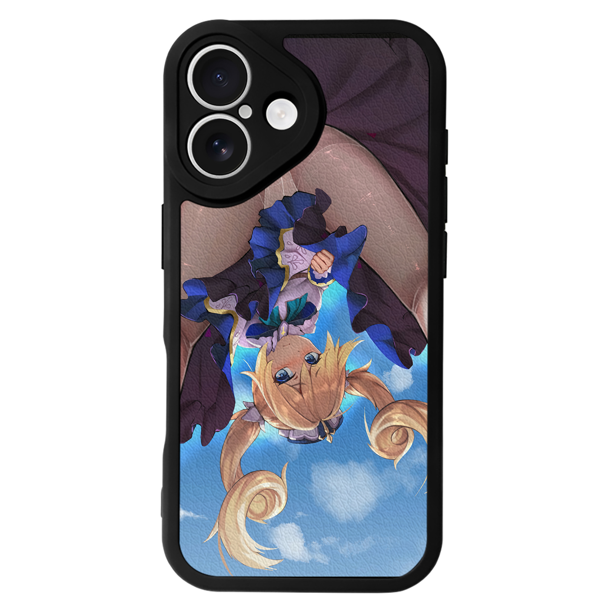 げんし神 genshin 【iPhone 16シリーズ対応】シリコンスマホケース（レザー調） 材質：シリコン